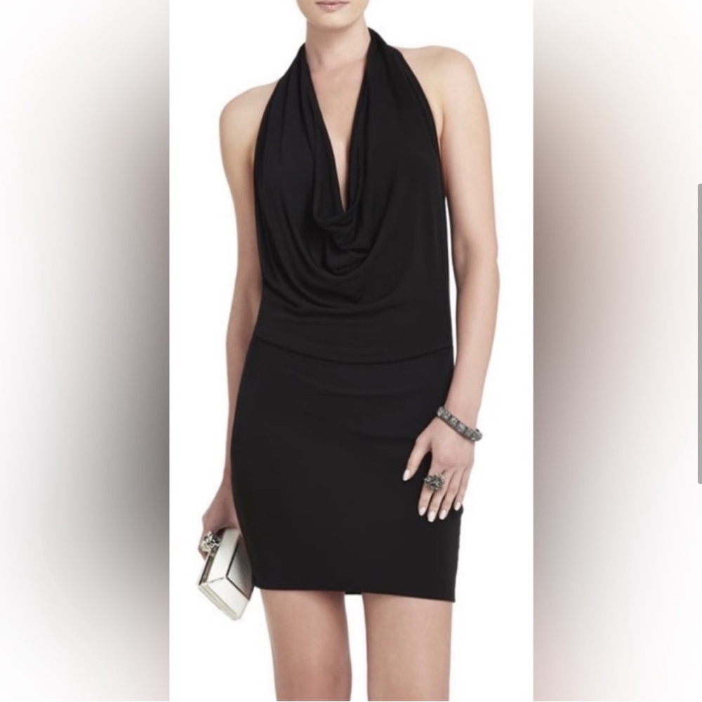 BCBGMaxAzria Black Sleeveless Bodycon Cocktail Dress